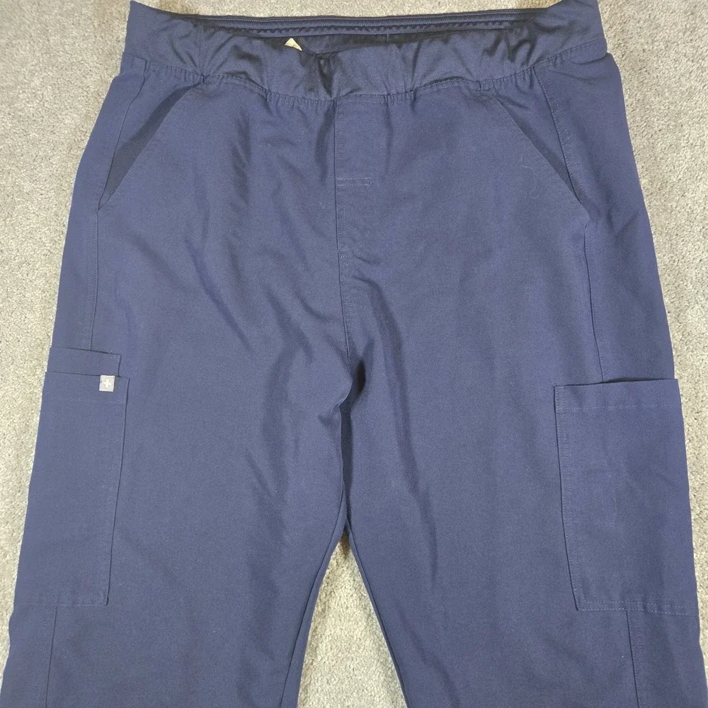 Figs Men's Axim Cargo Scrub Pants Size 2XL Navy Technical Collection Scrub Pants